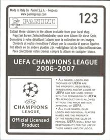 2006-07 Panini UEFA Champions League Stickers #123 Ricardo Oliveira Back