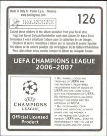 2006-07 Panini UEFA Champions League Stickers #126 Ivan Ramiro Cordoba Back