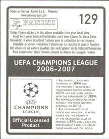 2006-07 Panini UEFA Champions League Stickers #129 Walter Adrian Samuel Back