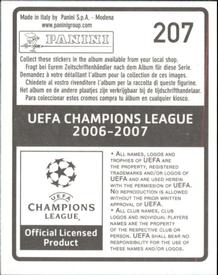 2006-07 Panini UEFA Champions League Stickers #207 Arouna Kone Back