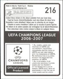 2006-07 Panini UEFA Champions League Stickers #216 Petit Back