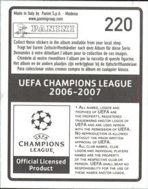 2006-07 Panini UEFA Champions League Stickers #220 Miguelito Back