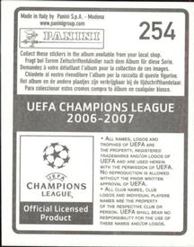 2006-07 Panini UEFA Champions League Stickers #254 Joao Alves Back