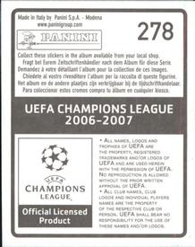 2006-07 Panini UEFA Champions League Stickers #278 Ulrich Rame Back