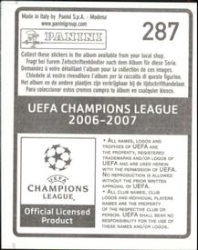 2006-07 Panini UEFA Champions League Stickers #287 Stephane Dalmat Back