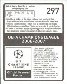2006-07 Panini UEFA Champions League Stickers #297 Nicolas Plestan Back