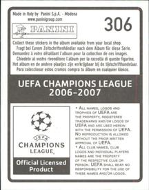 2006-07 Panini UEFA Champions League Stickers #306 Michel Bastos Back
