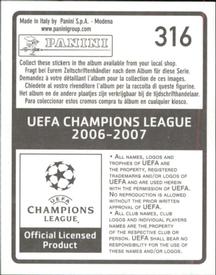 2006-07 Panini UEFA Champions League Stickers #316 Anastasios Pantos Back