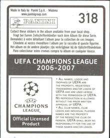 2006-07 Panini UEFA Champions League Stickers #318 Grigoris Georgatos Back
