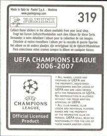 2006-07 Panini UEFA Champions League Stickers #319 Ieroklis Stoltidis Back