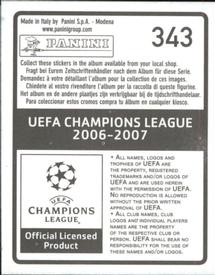 2006-07 Panini UEFA Champions League Stickers #343 Necati Ates Back