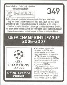 2006-07 Panini UEFA Champions League Stickers #349 Johnny Heitinga Back