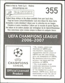 2006-07 Panini UEFA Champions League Stickers #355 Roger Back