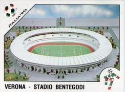 1990 Panini Italia '90 World Cup Stickers #28 Stadio Marcantonio Bentegodi Front