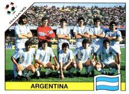 1990 Panini Italia '90 World Cup Stickers #117 Team photo Argentina Front
