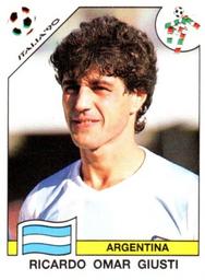 1990 Panini Italia '90 World Cup Stickers #123 Ricardo Omar Giusti Front