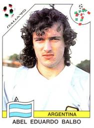 1990 Panini Italia '90 World Cup Stickers #130 Abel Eduardo Balbo Front