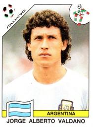 1990 Panini Italia '90 World Cup Stickers #132 Jorge Alberto Valdano Front
