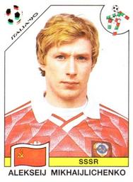 1990 Panini Italia '90 World Cup Stickers #145 Alekseij Mikhaijlichenko Front