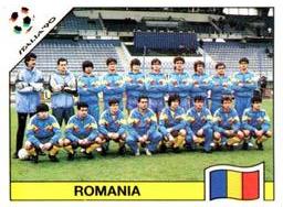 1990 Panini Italia '90 World Cup Stickers #155 Team photo Romania Front