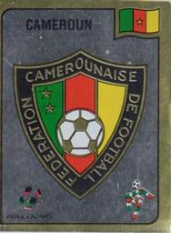 1990 Panini Italia '90 World Cup Stickers #171 Federation Camerounaise de Football emblem Front