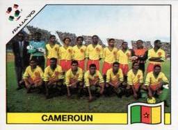 1990 Panini Italia '90 World Cup Stickers #172 Team photo Cameroun Front