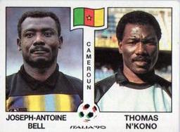 1990 Panini Italia '90 World Cup Stickers #173 Joseph-Antoine Bell / Thomas N'Kono Front