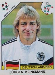 1990 Panini Italia '90 World Cup Stickers #265 Jürgen Klinsmann Front