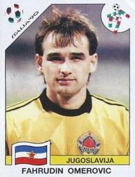1990 Panini Italia '90 World Cup Stickers #269 Fahrudin Omerovic Front