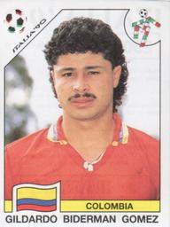 1990 Panini Italia '90 World Cup Stickers #290 Gildardo Biderman Gomez Front