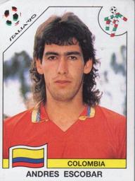 1990 Panini Italia '90 World Cup Stickers #291 Andres Escobar Front