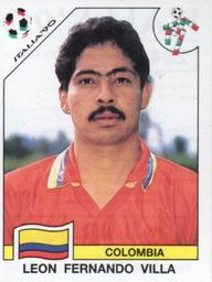 1990 Panini Italia '90 World Cup Stickers #294 Leon Fernando Villa Front