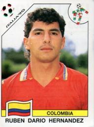 1990 Panini Italia '90 World Cup Stickers #303 Ruben Dario Hernandez Front