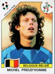 1990 Panini Italia '90 World Cup Stickers #326 Michel Preud'Homme Front