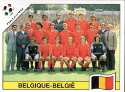 1990 Panini Italia '90 World Cup Stickers #328 Team photo Belgique-Belgie Front