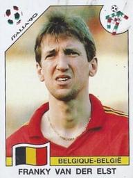 1990 Panini Italia '90 World Cup Stickers #337 Franky van der Elst Front