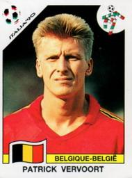 1990 Panini Italia '90 World Cup Stickers #339 Patrick Vervoort Front