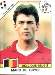 1990 Panini Italia '90 World Cup Stickers #341 Marc De-Gryse Front