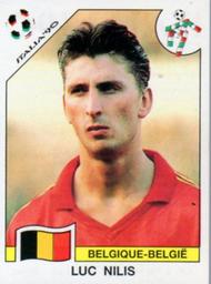 1990 Panini Italia '90 World Cup Stickers #343 Luc Nilis Front