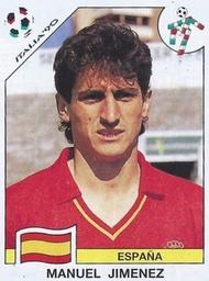 1990 Panini Italia '90 World Cup Stickers #352 Manuel Jimenez Front