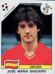 1990 Panini Italia '90 World Cup Stickers #358 Jose Maria Baquero Front