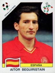 1990 Panini Italia '90 World Cup Stickers #362 Aitor Beguiristain Front