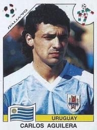 1990 Panini Italia '90 World Cup Stickers #381 Carlos Aguilera Front