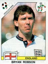 1990 Panini Italia '90 World Cup Stickers #395 Bryan Robson Front