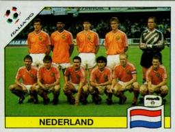 1990 Panini Italia '90 World Cup Stickers #404 Team photo Nederland Front