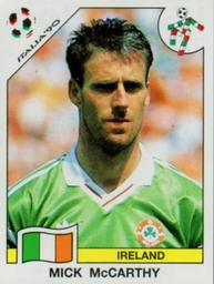 1990 Panini Italia '90 World Cup Stickers #428 Mick McCarthy Front