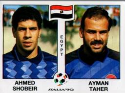 1990 Panini Italia '90 World Cup Stickers #441 Ahmed Shobeir / Ayman Taher Front