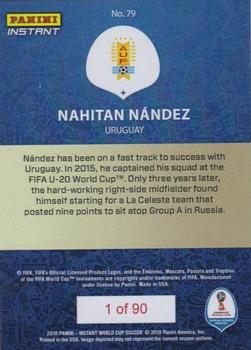 2018 Panini Instant FIFA World Cup #79 Nahitan Nández Back