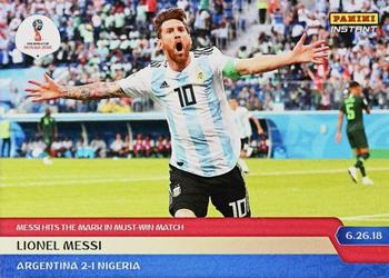2018 Panini Instant FIFA World Cup #118 Lionel Messi Front