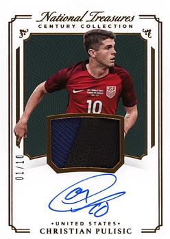 2018 Panini National Treasures - Century Collection Material Autographs Bronze #CC-CP Christian Pulisic Front